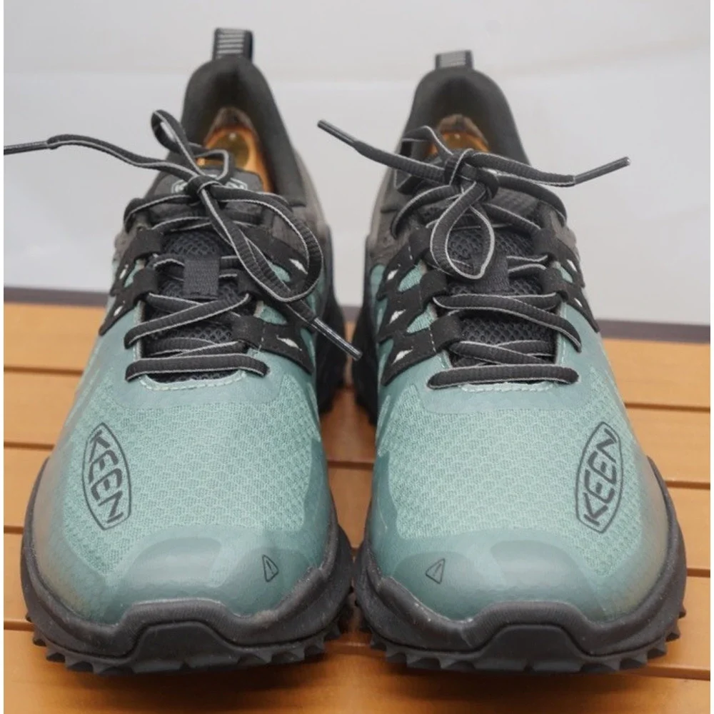 Keen Zionic Waterproof Hiking Outdoor Shoes 9 Green Black Lace Up Trail Men’s